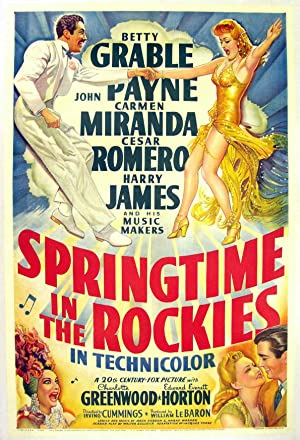 Springtime in the Rockies (1942) starring Betty Grable on DVD on DVD